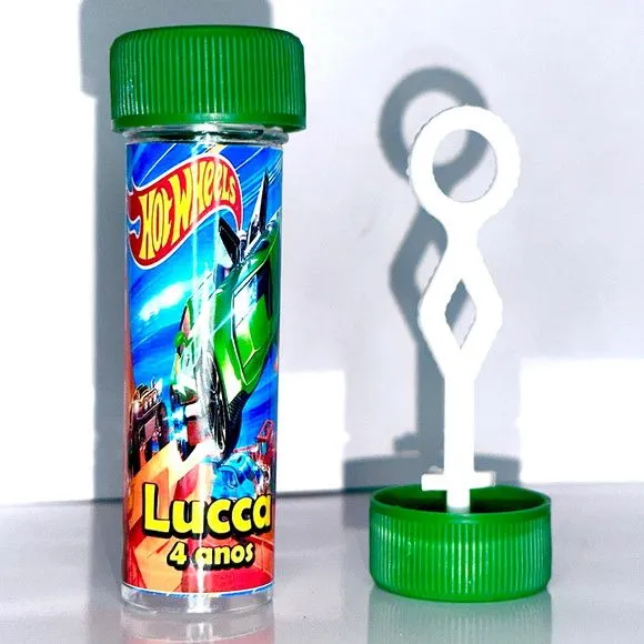 Bolinha de Sabão Hotwheels Personalizada - artesanato feito à mão por Mi Papelaria Criativa
