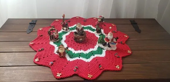 Centro de Mesa em Crochê Natal - foto 4