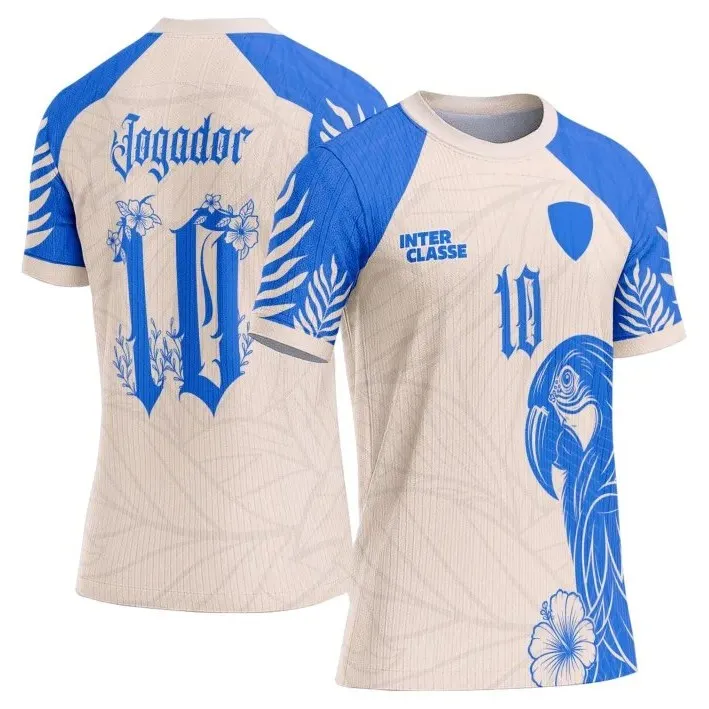 Camisa Interclasse Modelo 255 Papagaio Azul - artesanato de JD PRINT 3D