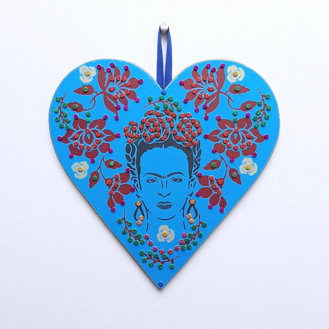 Quadro Mexicano Coração de Frida