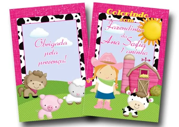 Revista colorir Fazendinha 14x10 - artesanato de PAPCRIE