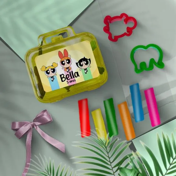Mini Maleta - Meninas Super Poderosas Personalizada - feito à mão por Mi Papelaria Criativa
