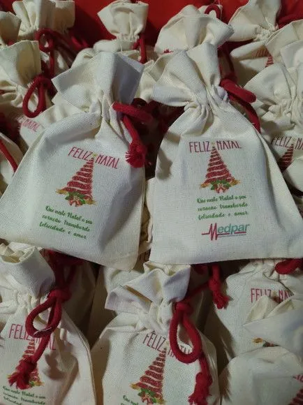 Sachês Personalizados Lembrancinha Amigos e Clientes Natal - artesanato feito à mão por Juliana Biz - casa e bem estar