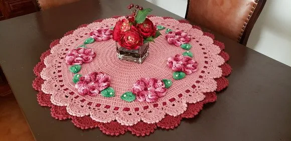 Centro de Mesa Encanto Bico Rendado Duplo