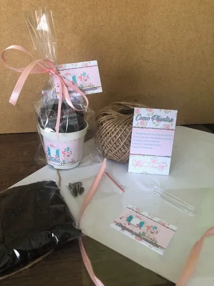 Kit Plantar Jardim Encantado Ecológico Personalizado - artesanato feito à mão por creativitybynina