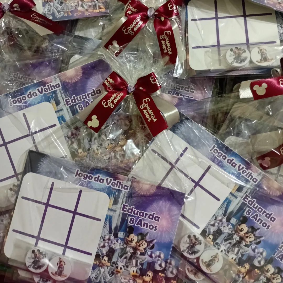 Lembrancinhas Jogo da Velha Personalizado Tema Mickey 100 Anos - foto 2