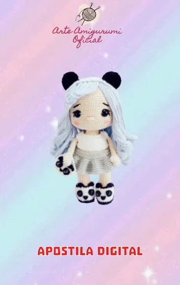 Receita Boneca Pandora Amigurumi - artesanato feito à mão por Arte Amigurumi Oficial