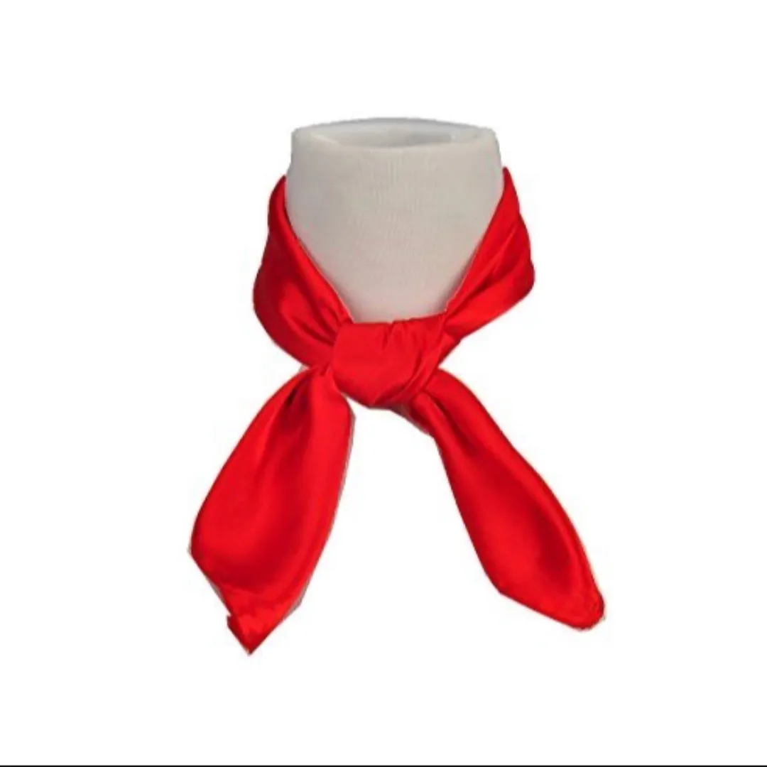 Lenço Vermelho 50x50 Cetim Lenço de Pescoço Acessório Feminino Bandana Festa - foto 5