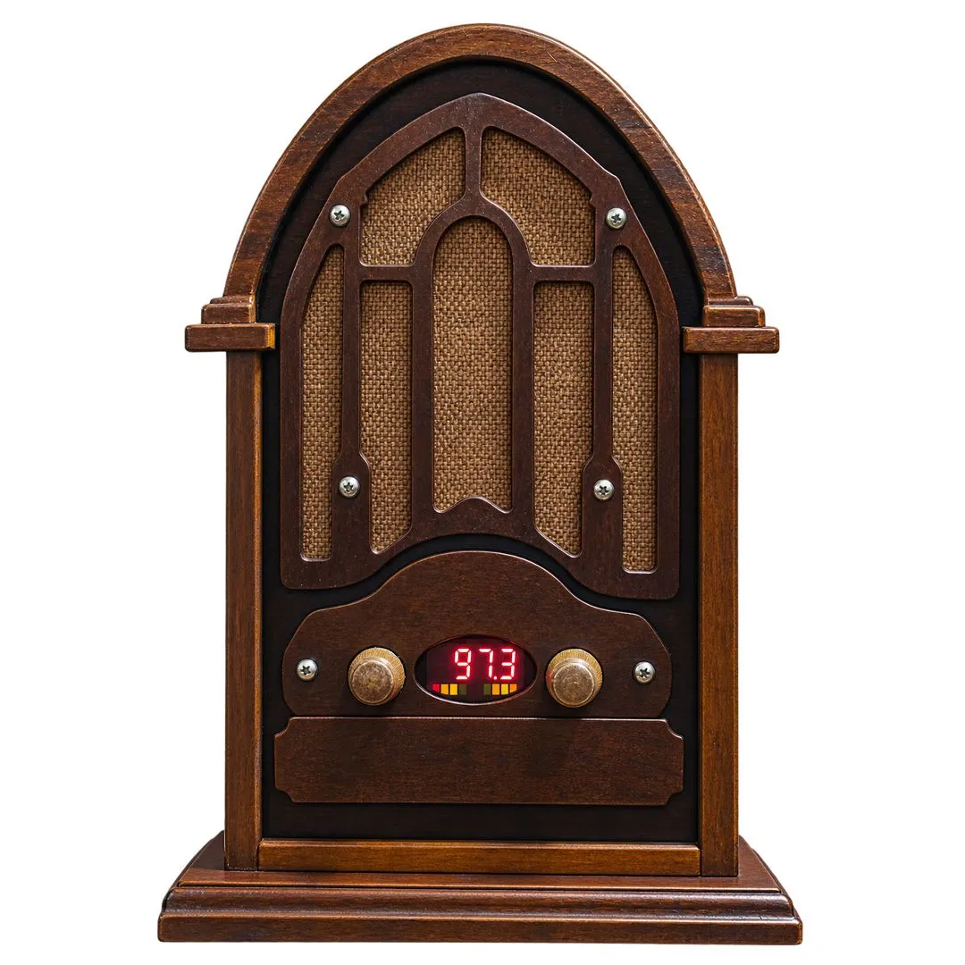 Rádio Artesanal em Madeira Vintage - artesanato de RR Artesanatos
