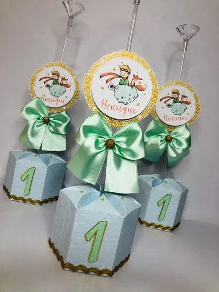 Centro de Mesa Pequeno Príncipe - artesanato de Fina Essência Papelaria Personalizada