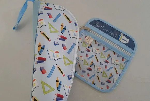 KIT Escolar- porta garrafa e porta máscaras - foto 3