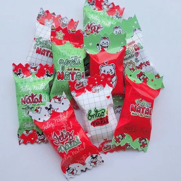 Balinhas de Natal 03 - artesanato de Amulleto Ateliê