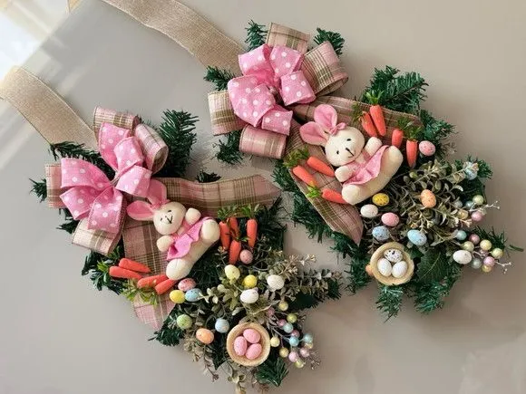 Decoração para Páscoa - Escapulário de Páscoa - artesanato feito à mão por edeatelier