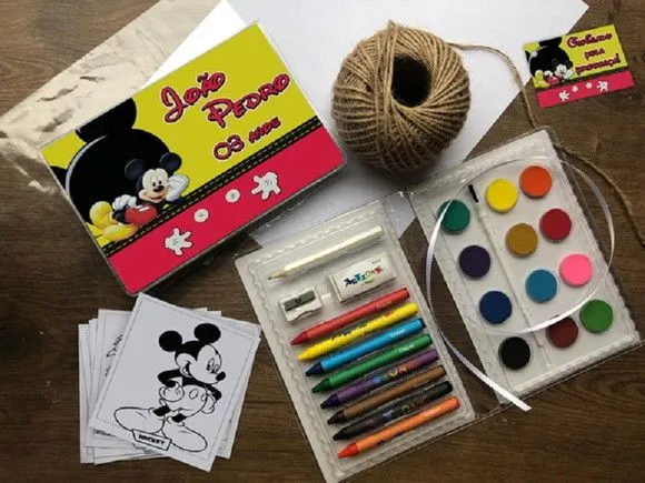 Estojo de Pintura Mickey Personalizado - artesanato feito à mão por creativitybynina