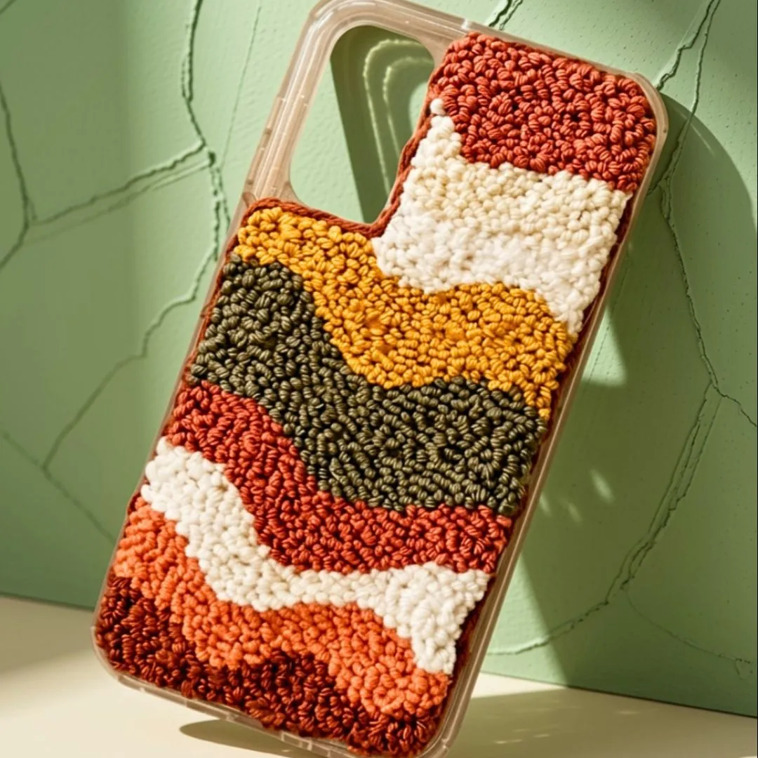 Capa de Celular Personalizada em Punch Needle | Feita à Mão - foto 3