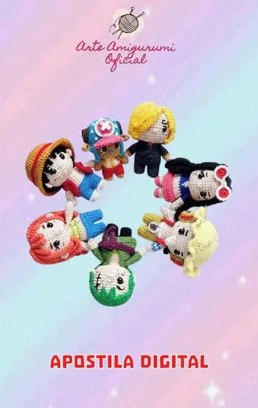Receita One Piece - Amigurumi - feito à mão por Arte Amigurumi Oficial