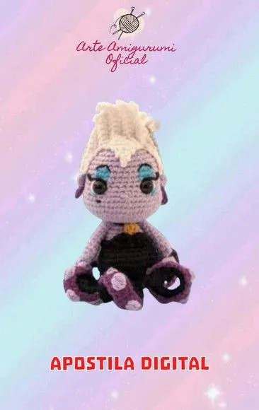 Receita Ursula Pequena Sereia Amigurumi - feito à mão por Arte Amigurumi Oficial