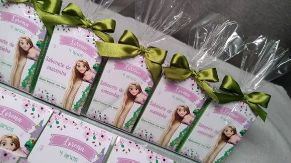 Lembrancinha Festa Infantil Sabonete Mágico Massinha Rapunze - foto 2