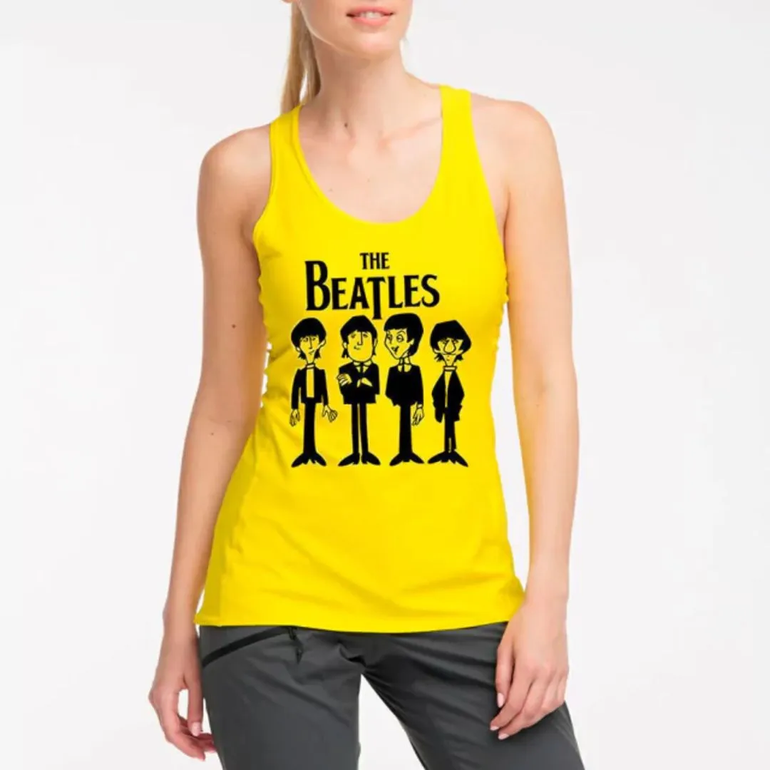 Camiseta regata Beatles, estampa desenho animado exclusiva, tamanho unisex - foto 2