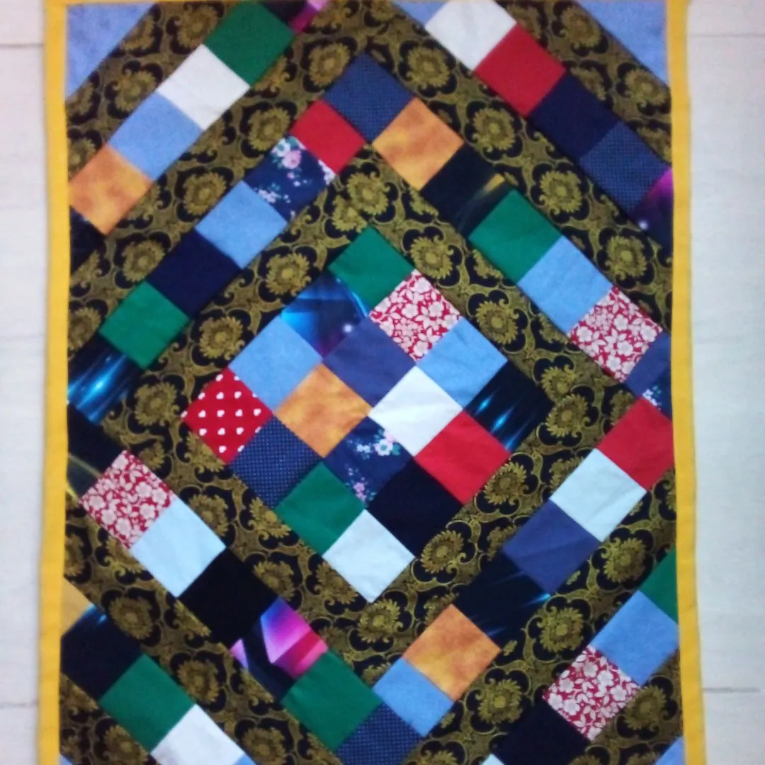 Tapete artesanal de Retalhos Coloridos - foto 4