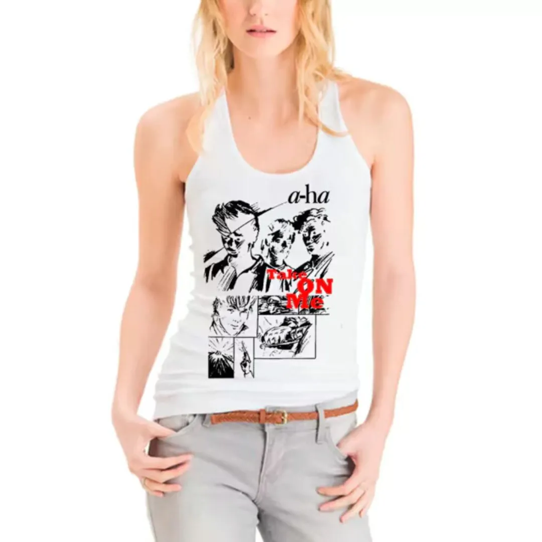 Camiseta regata a-Ha, banda rock new wave, cinthypop anos 80, estampa exclusiva tamanhos unisex - foto 2