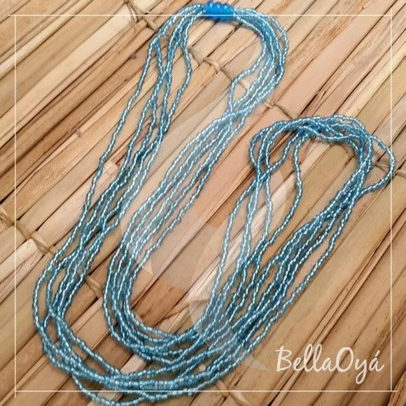 Guia De Miçanga 5 Fios - Azul Clara - foto 2