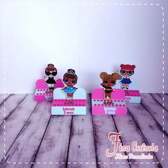 Porta chocolate duplo LOL surprise - artesanato de Fina Essência Papelaria Personalizada