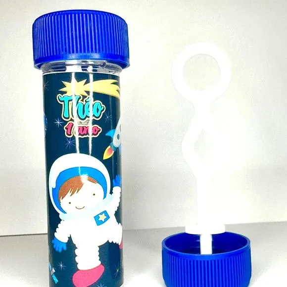 Bolinha de Sabão Astronauta Personalizada - artesanato feito à mão por Mi Papelaria Criativa