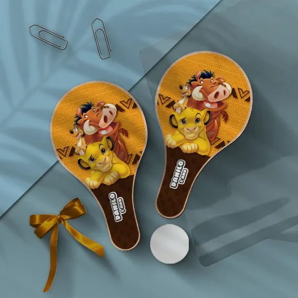 Raquete Ping Pong - Rei Leao - feito à mão por Mi Papelaria Criativa