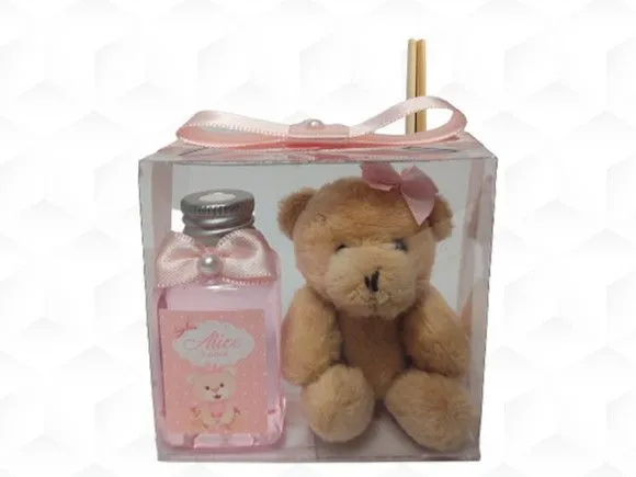 Aromatizador com Ursinha Personalizada - artesanato feito à mão por creativitybynina