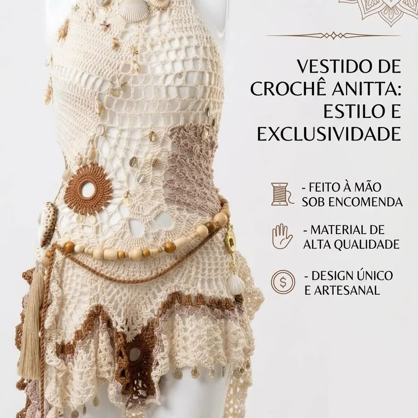 vestido tipo Anita - artesanato de Joceli Cristina