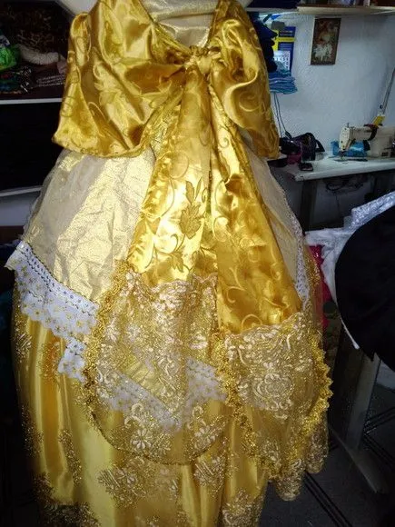 Roupa Oxum Dourada - foto 2