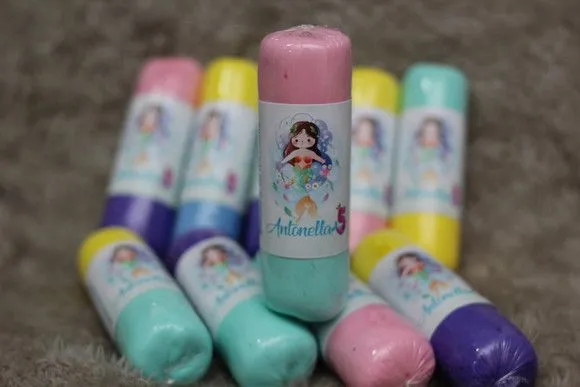 Lembrancinha de Sabonete de Massinha - Sabão Mágico - artesanato feito à mão por Juliana Biz - casa e bem estar