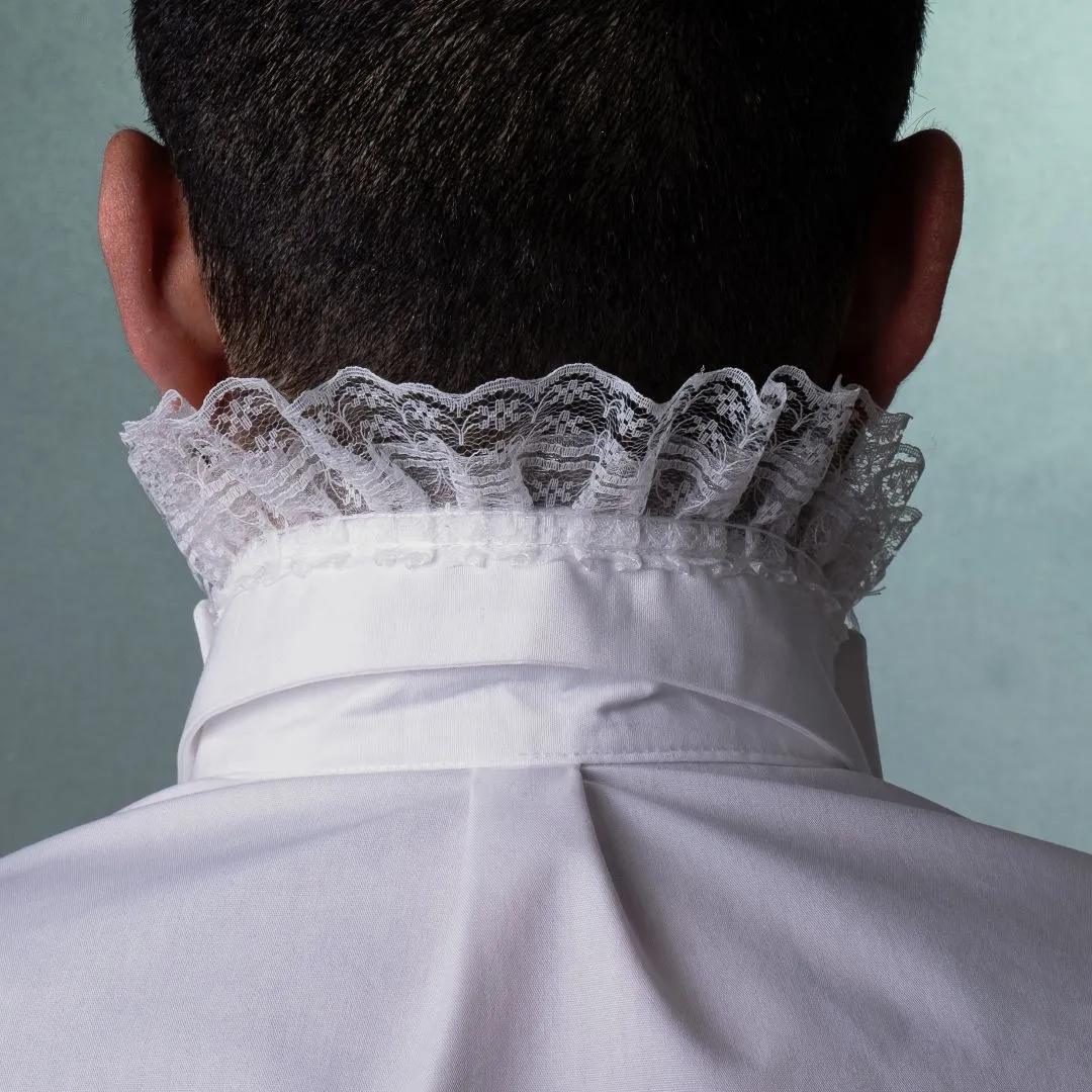 Camisa branca com rendas - Camisa para festa - foto 4