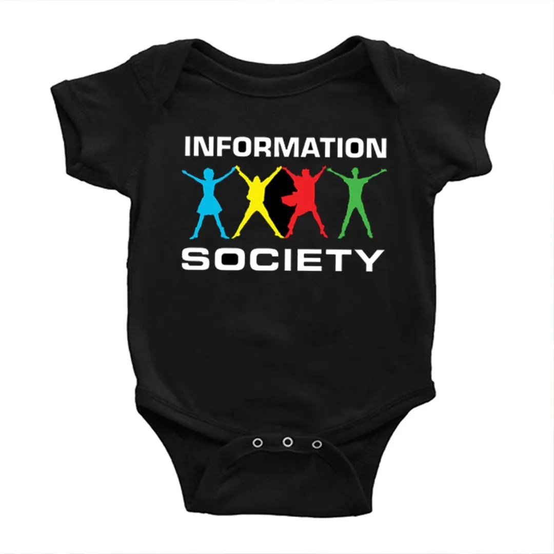 Body bebê Information Society, estampa logo, 100% algodão - foto 2