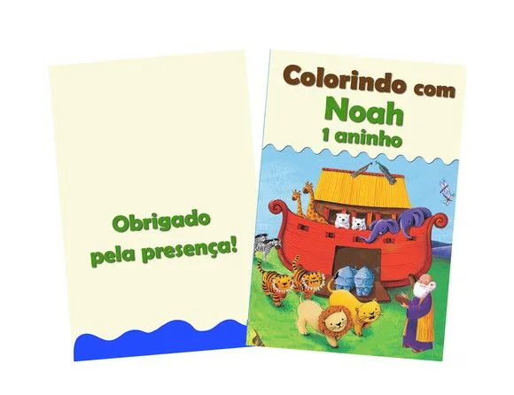 Revista para colorir arca de noé 14x10