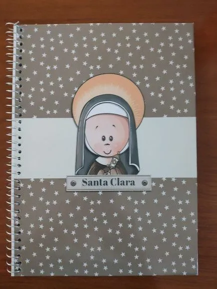 Caderno Capa Dura 1/4 (pequeno) Espiral 48fls Santa Clara 2 - foto 2