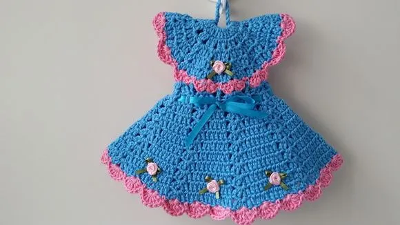 Pegador de Panelas Vestido Safira (20 cm x 15 cm ) - foto 3