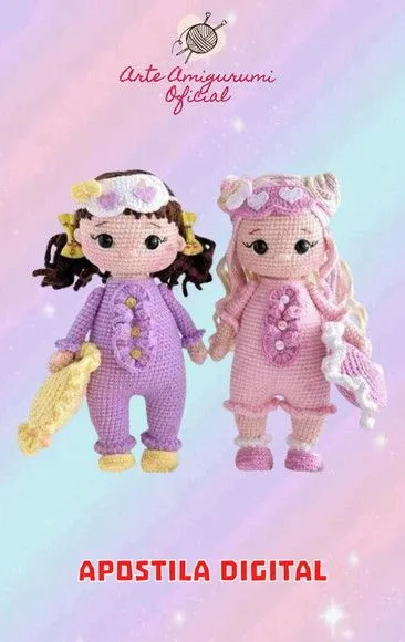 Receita Bonecas Soniho - Amigurumi - feito à mão por Arte Amigurumi Oficial