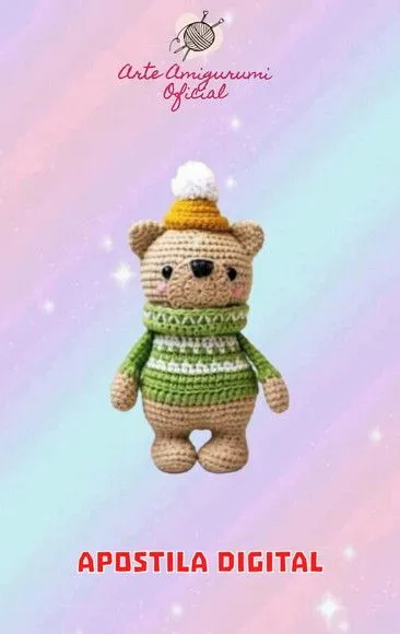 Receita Urso de Gorro - Amigurumi