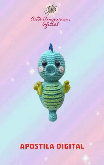 Receita Cavalo Marinho - Amigurumi