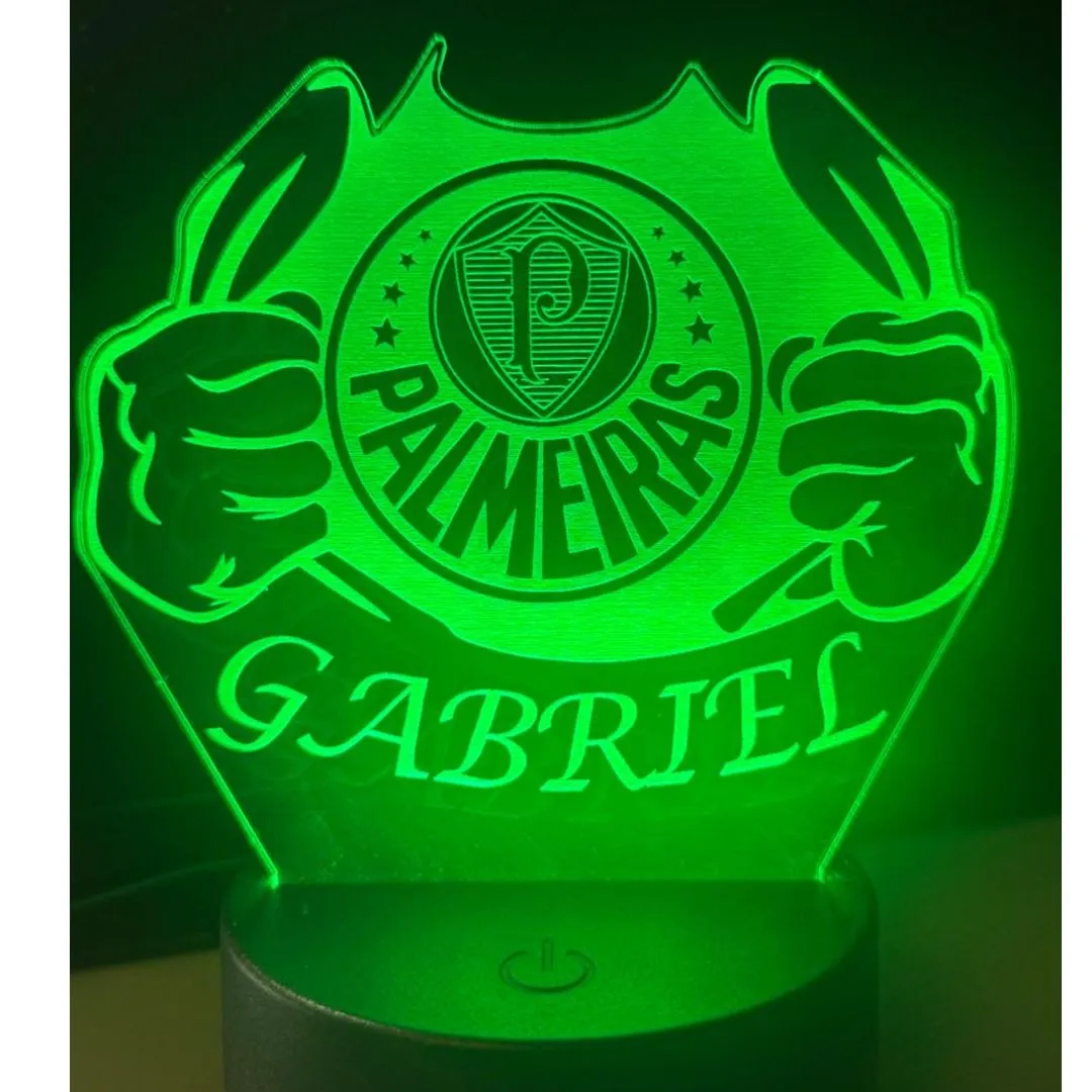 Luminária Palmeiras Personalizada  acrilico 3mm com Nome – Brilho e Exclusividade para Você! - foto 4