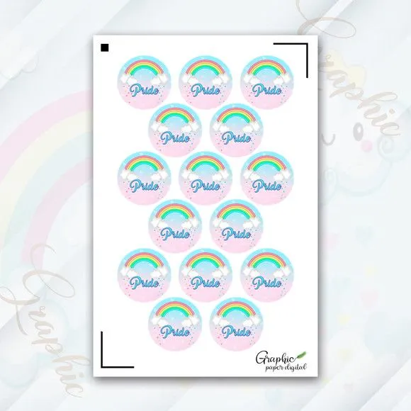 Cartela Adesiva Latinha Personalizada - artesanato feito à mão por Mi Papelaria Criativa