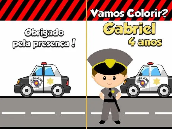Revista para colorir POLICIAL PM SP 14x10 - artesanato de PAPCRIE