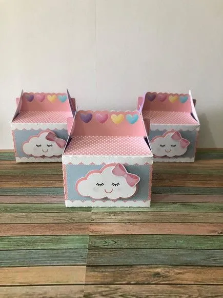 Caixa Mini Maleta Chuva De Amor - artesanato de Fina Essência Papelaria Personalizada