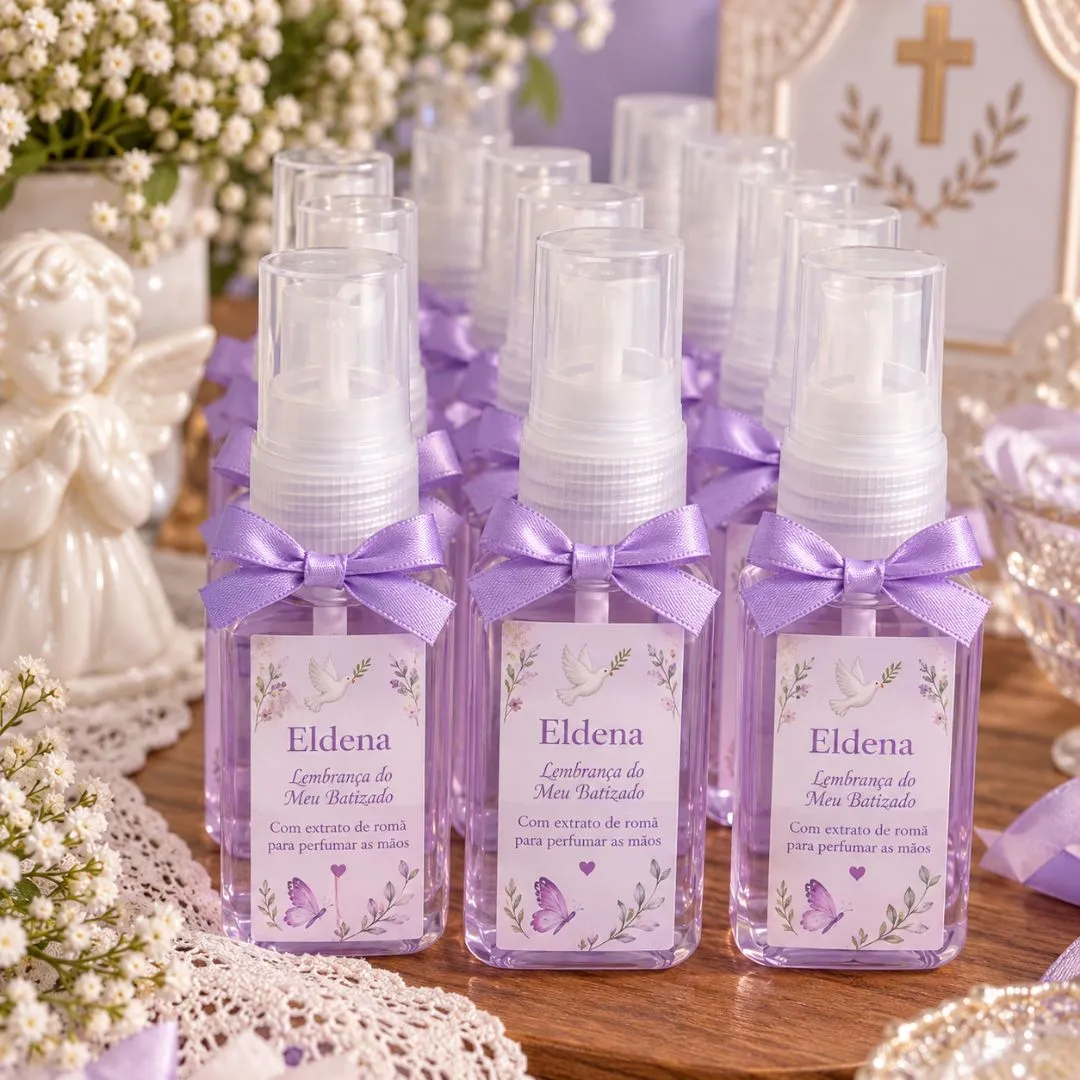 Mini Home Spray Aromatizador Personalizado - Lembrancinha Batizado, Maternidade e Chá de Bebê - foto 2