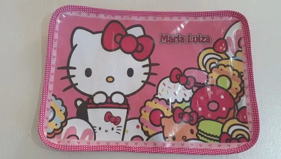 Jogo americano infantil Hello kitty - artesanato feito à mão por Innovare Studio