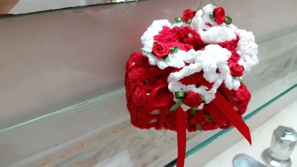 Sachê Porta Sabonete Tomate com Branco - foto 2