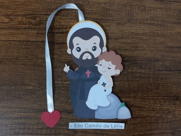 Marcador de Página 13 cm - São Camilo de Lellis