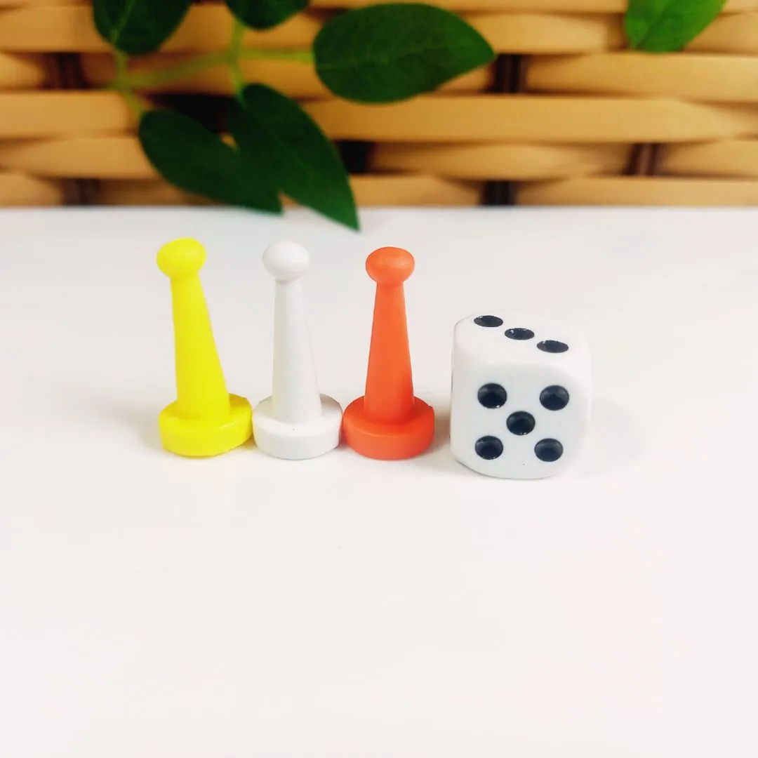 Jogo Infantil De Mesa Com Tabuleiro Plastificado Peças E Dado Família JD Arte - foto 5